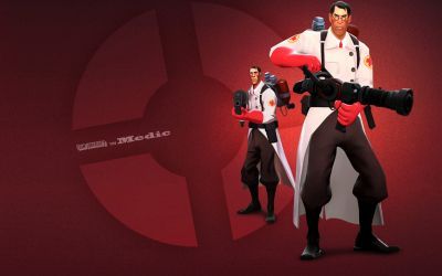 Team Fortress 2 - Доктор едет едет сквозь снежную равнину.